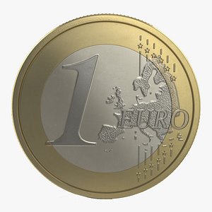 3dsmax 1 euro coin italy