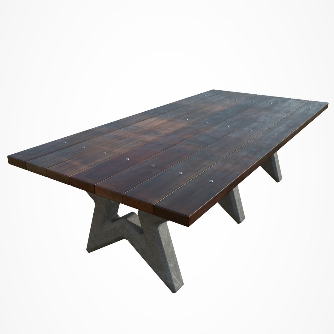 Park Table Star 3D Model - TurboSquid 1399402