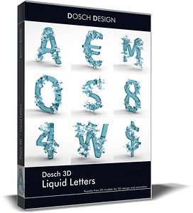 3D liquid letters model