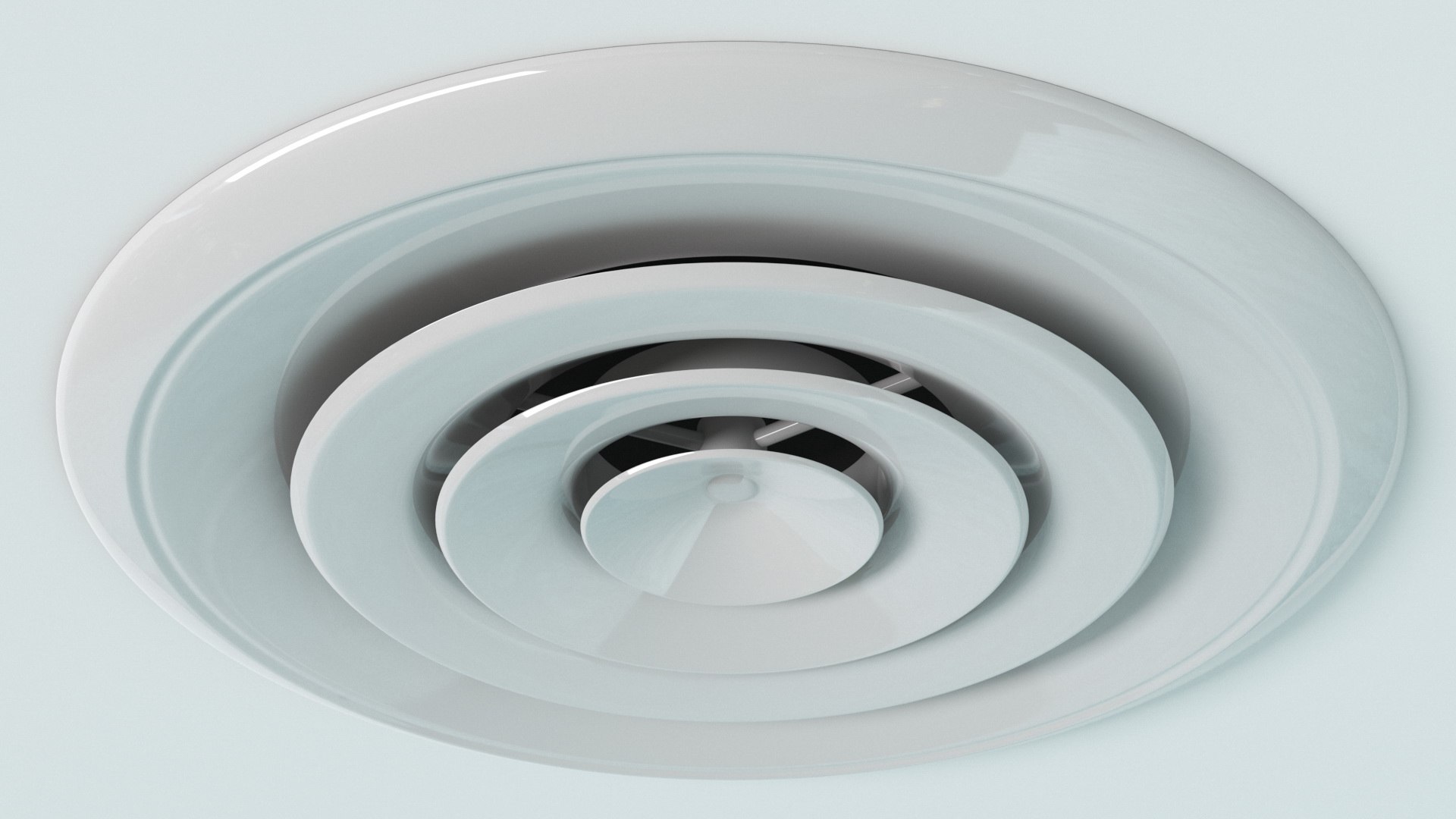 Ceiling Diffuser Round 3D Model - TurboSquid 1962207