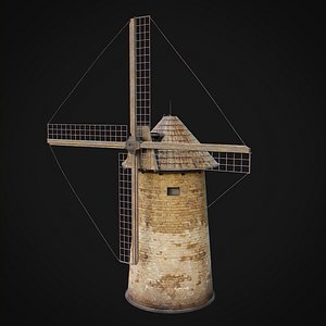 3D Windmill Medieval