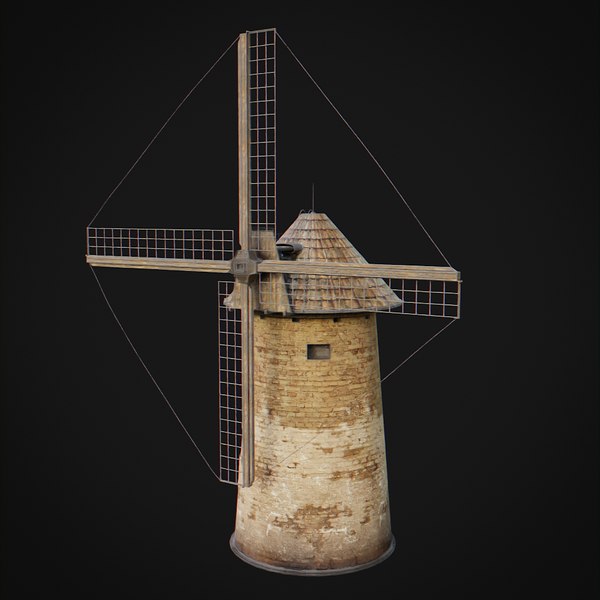 moinho de vento medieval Modelo 3D - TurboSquid 889466