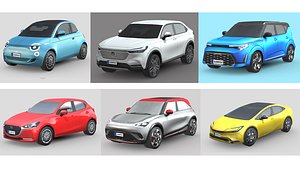 3D model Low-Poly Car Pack 006 - City Cruiser