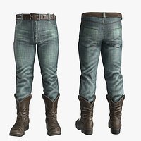 Jeans and Boots Outfit