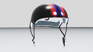 3D SKATEBOARD HELMET model