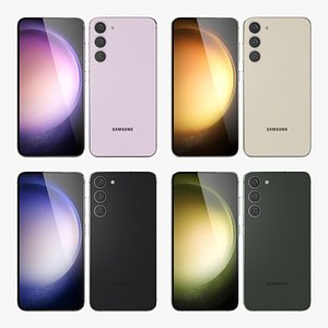 3D Samsung Galaxy S23 All Colors model