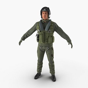 3d 3ds military jet fighter pilot