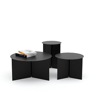 Hay Slit Round Side Tables model