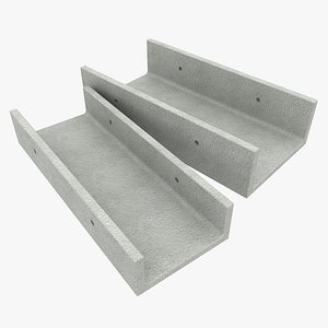 3d concrete drain materials model