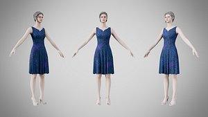 Dress 36 Cyber Polygon Mesh