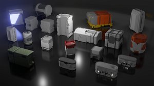 sci-fi crates model