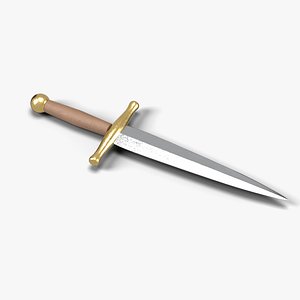 Fantasy Dagger with Ruby Guard - Medieval Weapon
