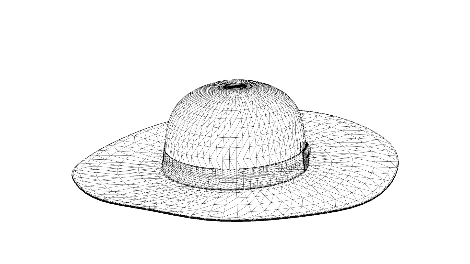 Wide Brim Hat Summer Hat 3D model https://p.turbosquid.com/ts-thumb/fX/kyLFxs/G3/borsalino_laurabraidedhemp_course_wireframe_35/png/1777230598/1920x1080/fit_q87/02050c334b31bb5c0fad01b15b59316e8b58dcf9/borsalino_laurabraidedhemp_course_wireframe_35.jpg