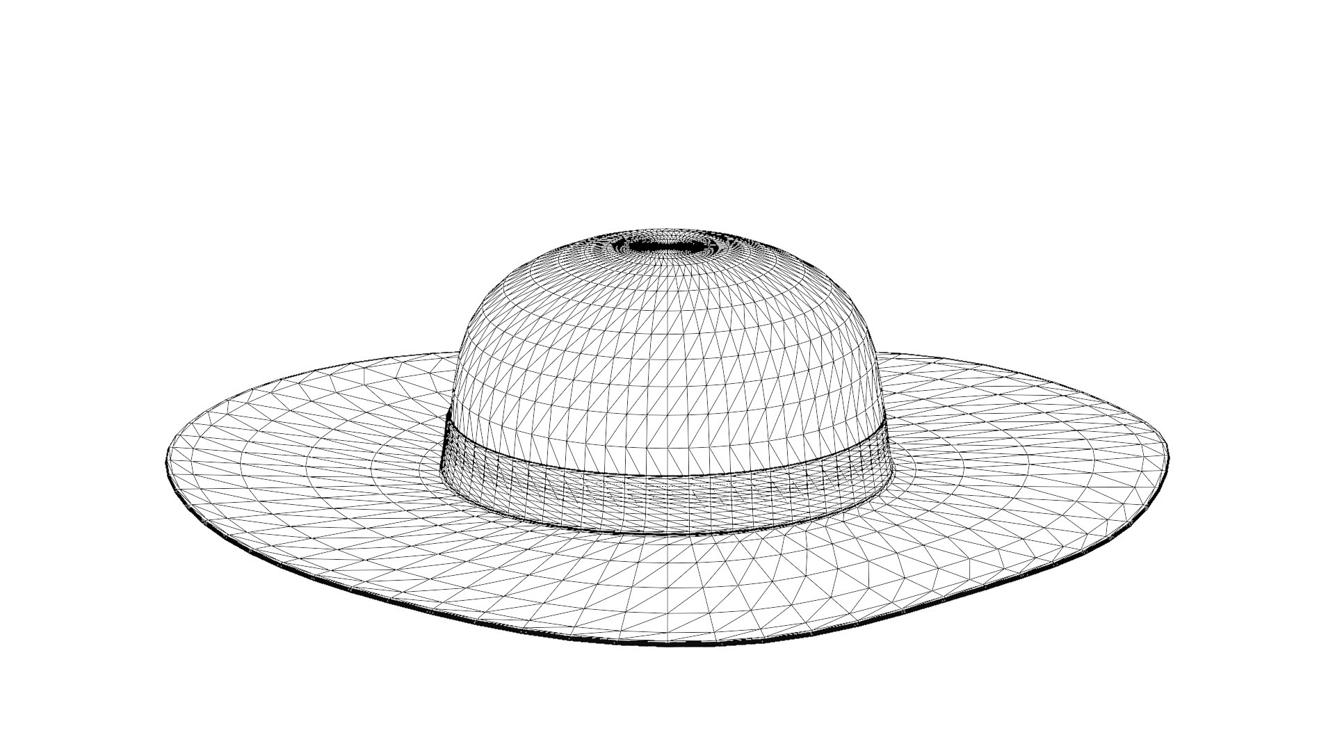 Wide Brim Hat Summer Hat 3D model https://p.turbosquid.com/ts-thumb/fX/kyLFxs/LU/borsalino_laurabraidedhemp_course_wireframe_31/png/1777230580/1920x1080/fit_q87/cf6ad587b63d43bb6f47446869369b49c4afd252/borsalino_laurabraidedhemp_course_wireframe_31.jpg
