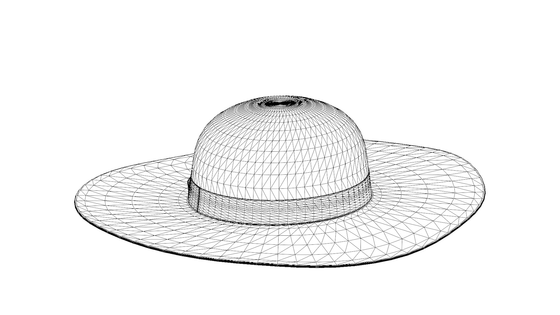 Wide Brim Hat Summer Hat 3D model https://p.turbosquid.com/ts-thumb/fX/kyLFxs/dt/borsalino_laurabraidedhemp_course_wireframe_30/png/1777230586/1920x1080/fit_q87/0a90ede112a24ebd8bc7d08740cd14f3495bb59e/borsalino_laurabraidedhemp_course_wireframe_30.jpg