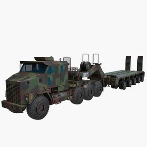3D model oshkosh m1070 truck m1000