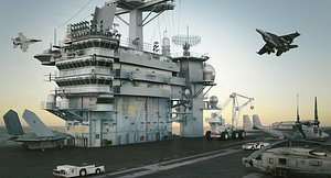 cvn uss theodore roosevelt 3d model