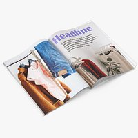 Open Fashion Magazine Mockup