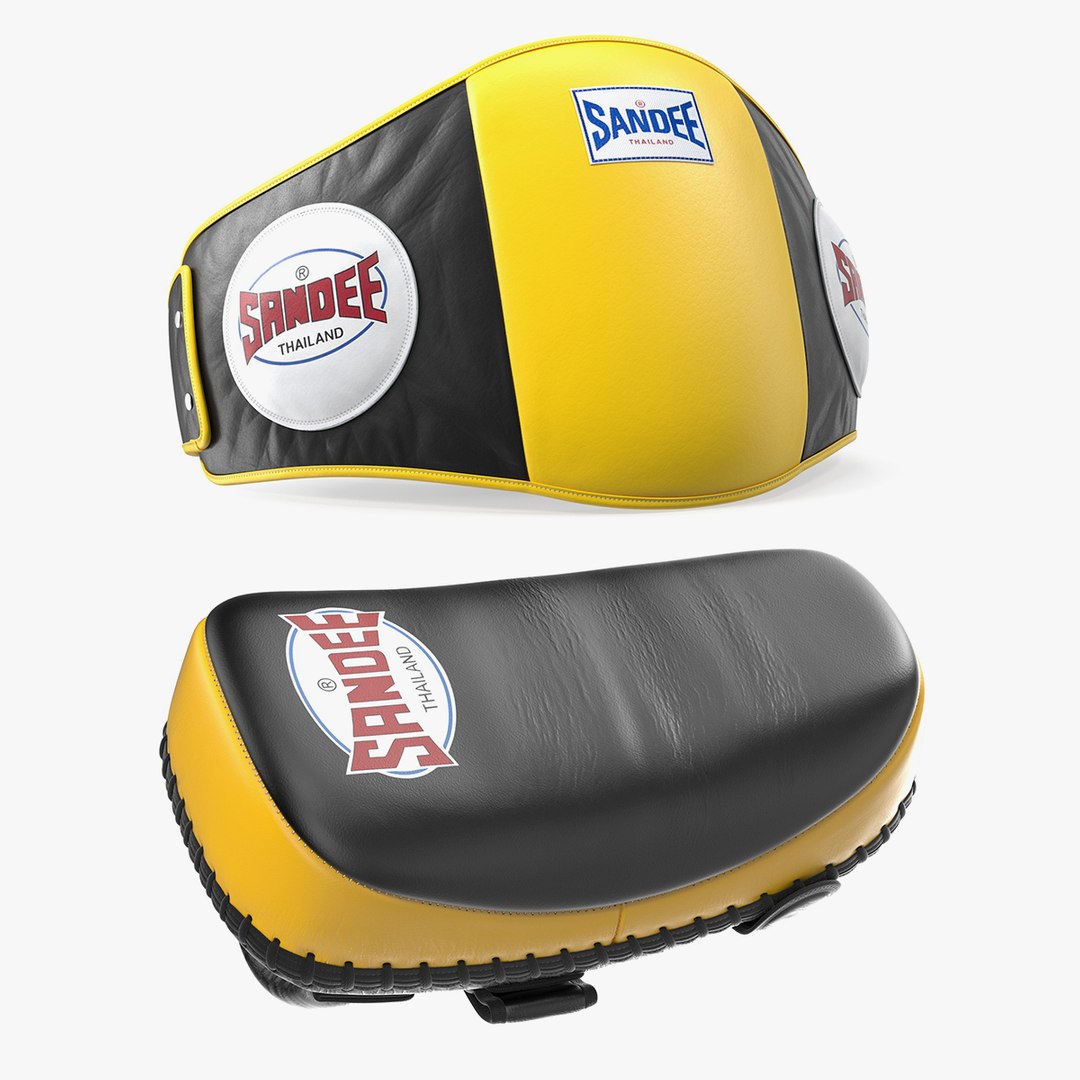 Sandee Protective Yellow Pads Collection 3D model collection preview