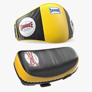 sandee protective yellow pads 3D model