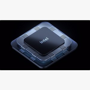 Technology CPU chip structure computer internal chip 3D model