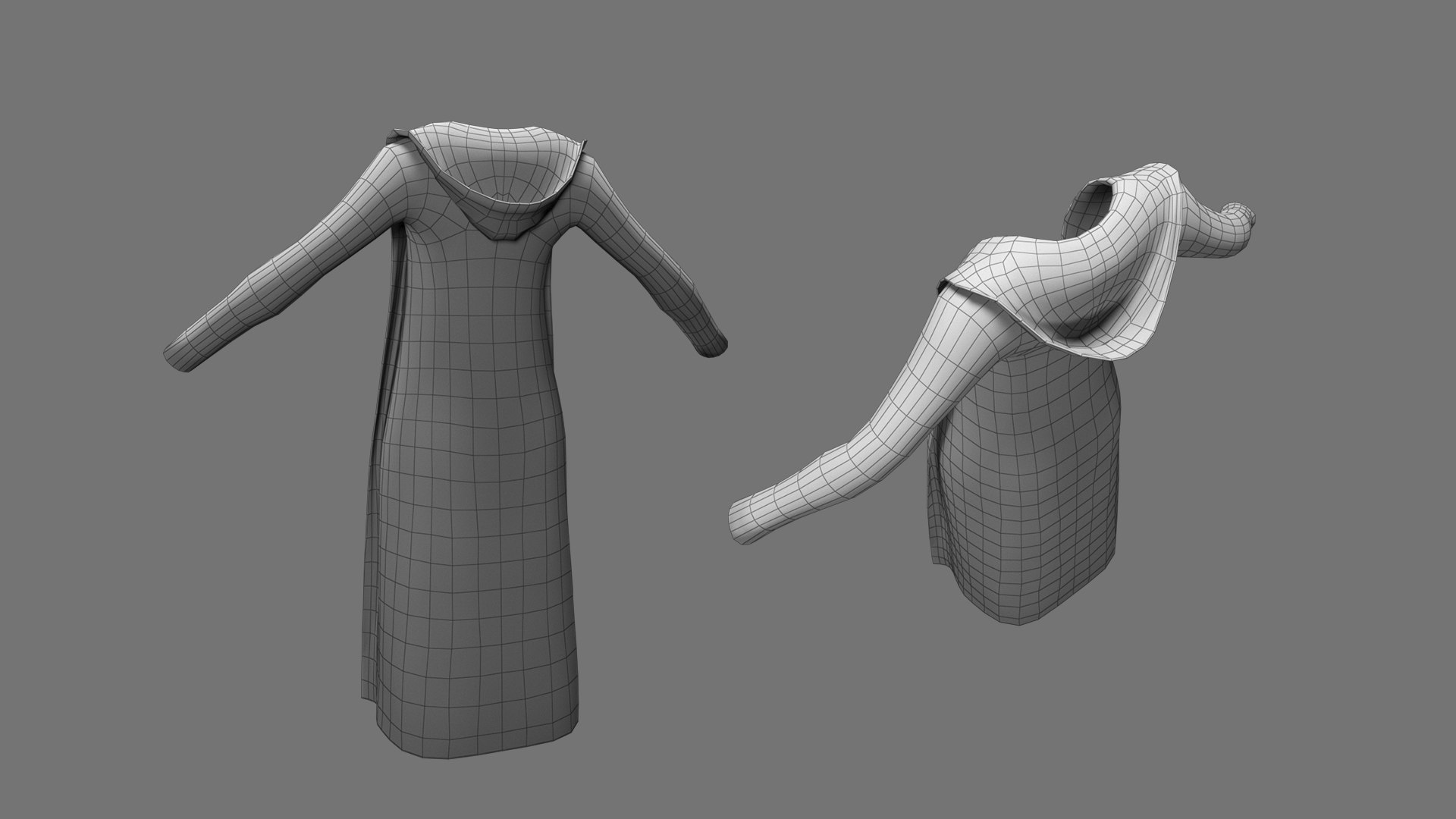 Coat With Hood 3D Model - TurboSquid 1908315