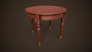 Classic vintage round table