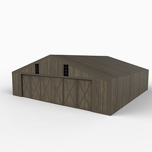3d model ww1 hangar