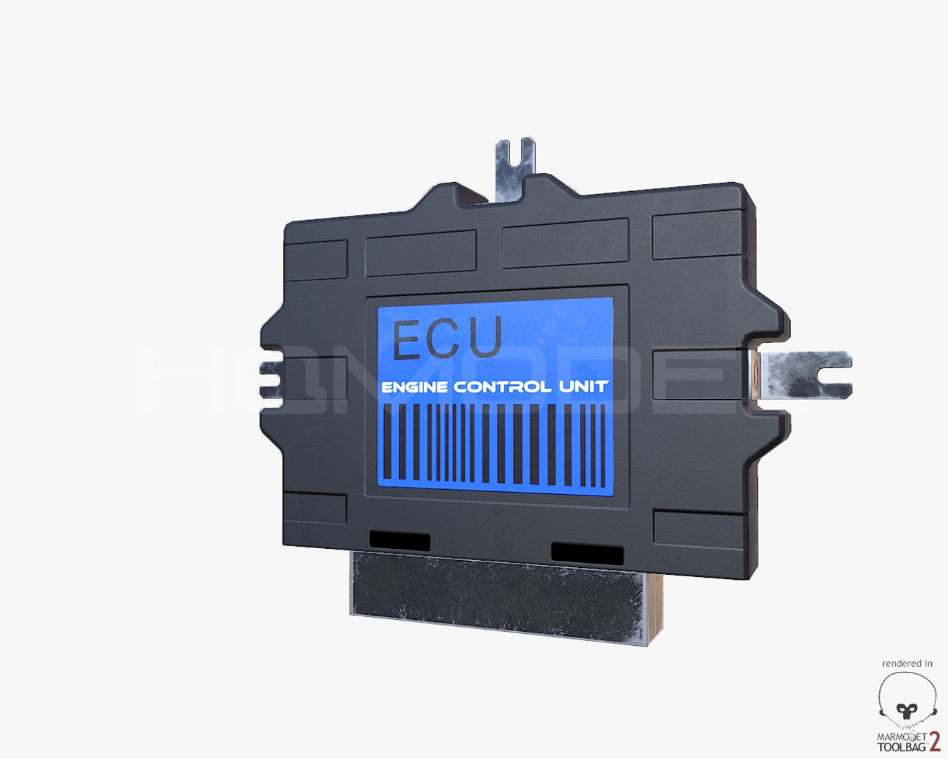 Ecu Engine Control Unit 3d Obj