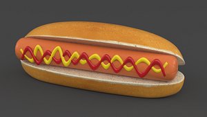 3D Hot Dog