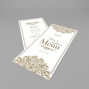 Wedding menu