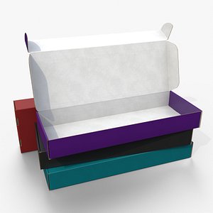 Mailer Box - Long Flat Colored 3D