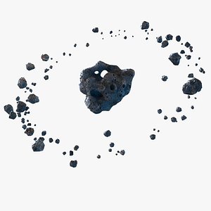 3D model Realistic asteroid Clouds