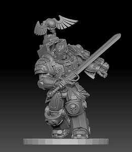 3D model Steel Crusader Terminator 12