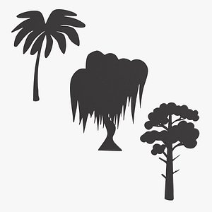Plant Silhouettes Collection 2 3D model