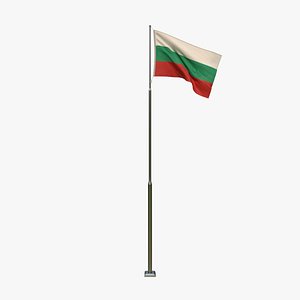 Animated  Bulgaria Flag model