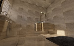 3d model bathroom bath