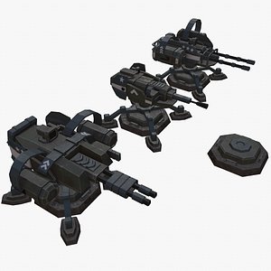 3D Tower Defense Turrets Pack