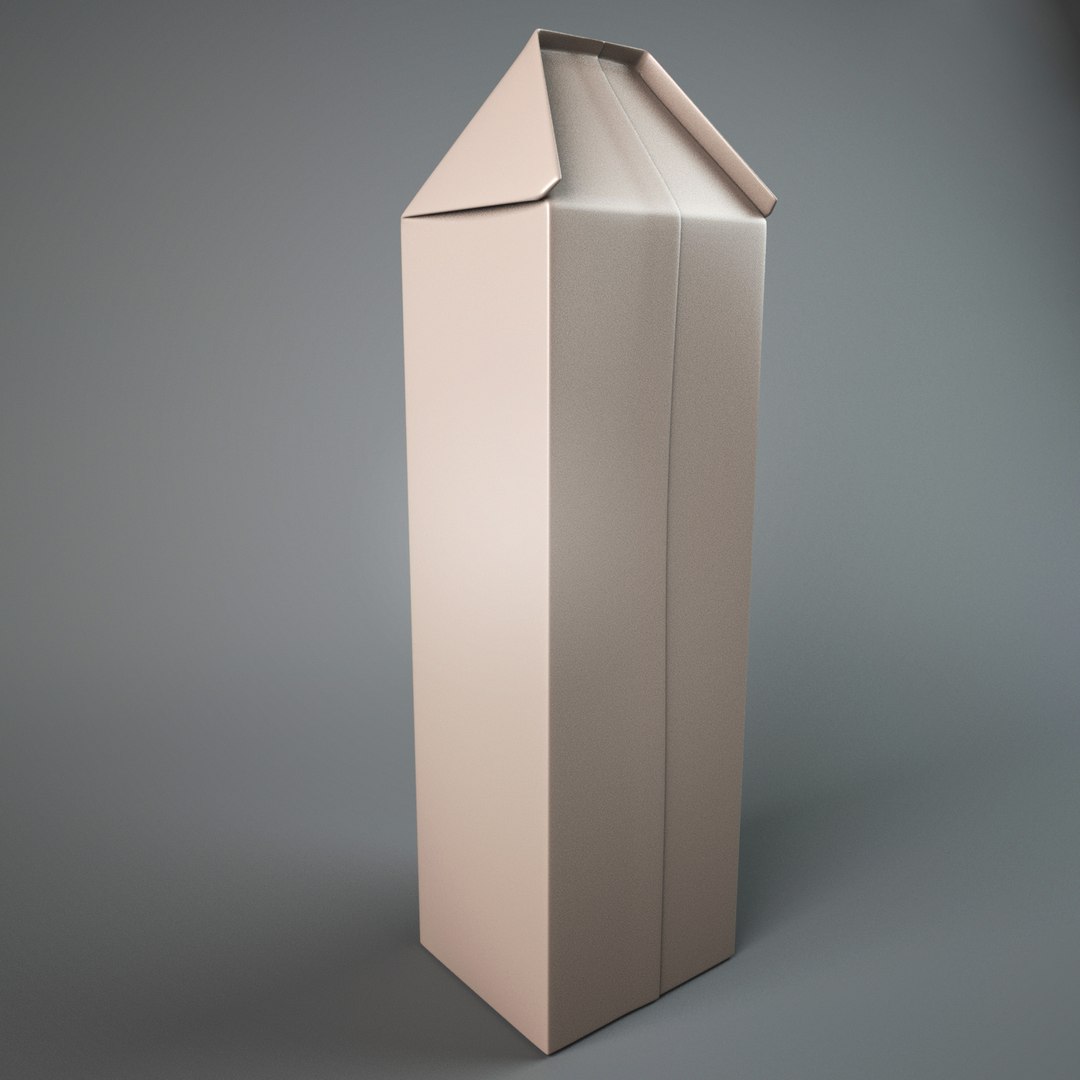 Milk Pack 3d Obj