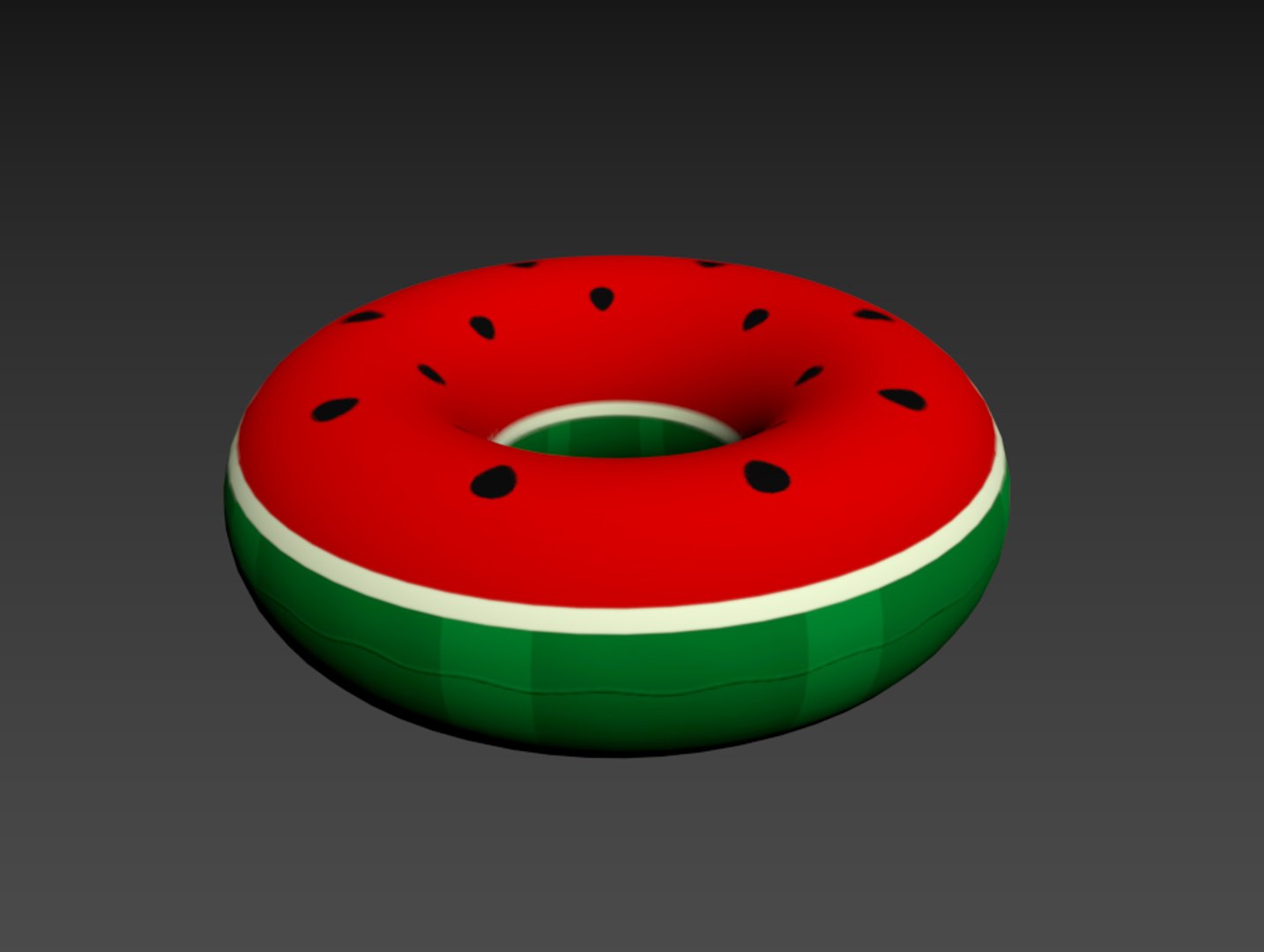 Inflatable Pool Ring Watermelon 3D - TurboSquid 1593878