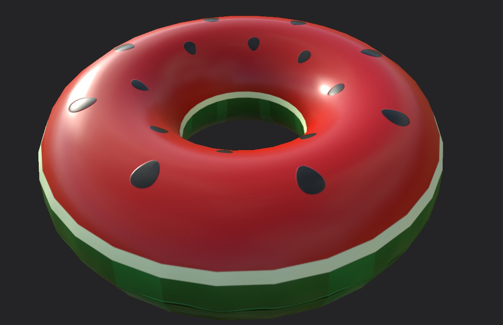 Inflatable Pool Ring Watermelon 3D - TurboSquid 1593878