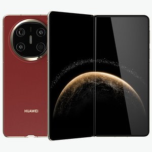Huawei Mate X6 Universal Red 3D model