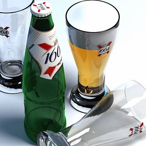 3d 1664 beer glass