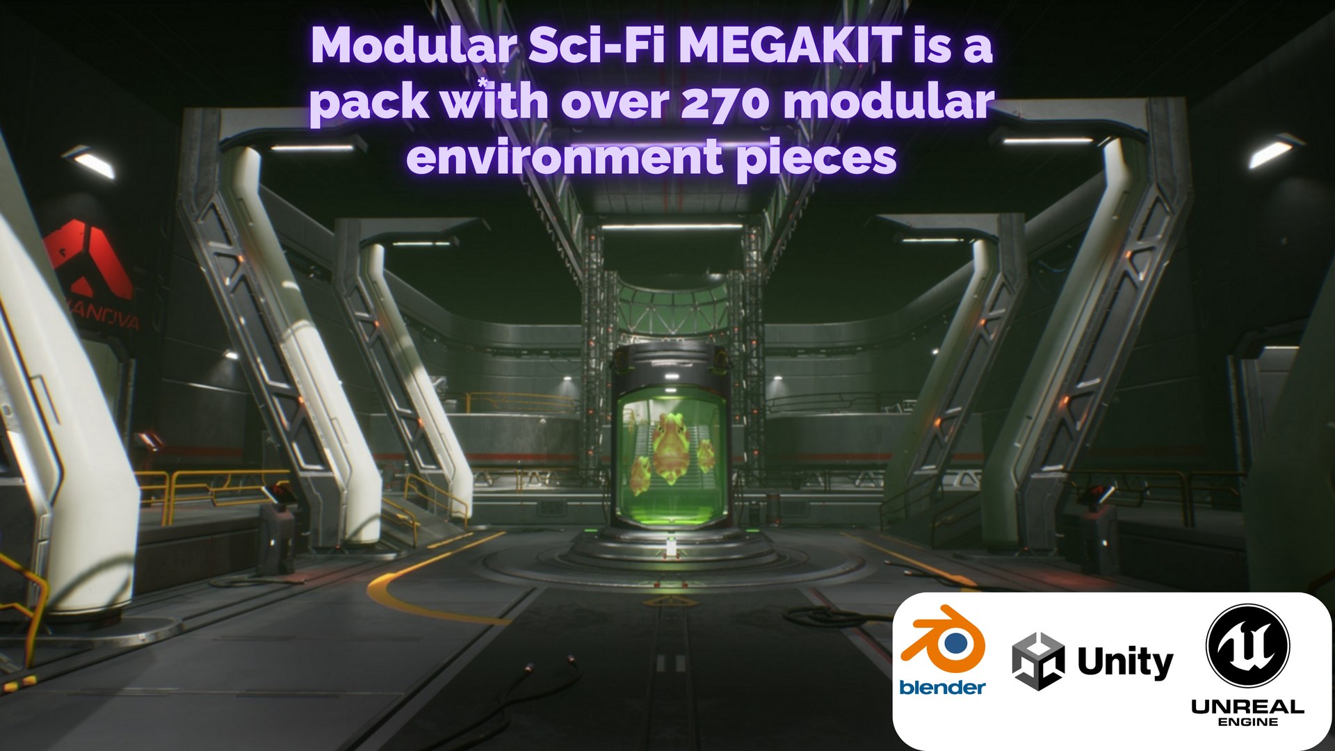 Modular Sci Fi Megakit 270 Modular Environment Assets 3D Model ...