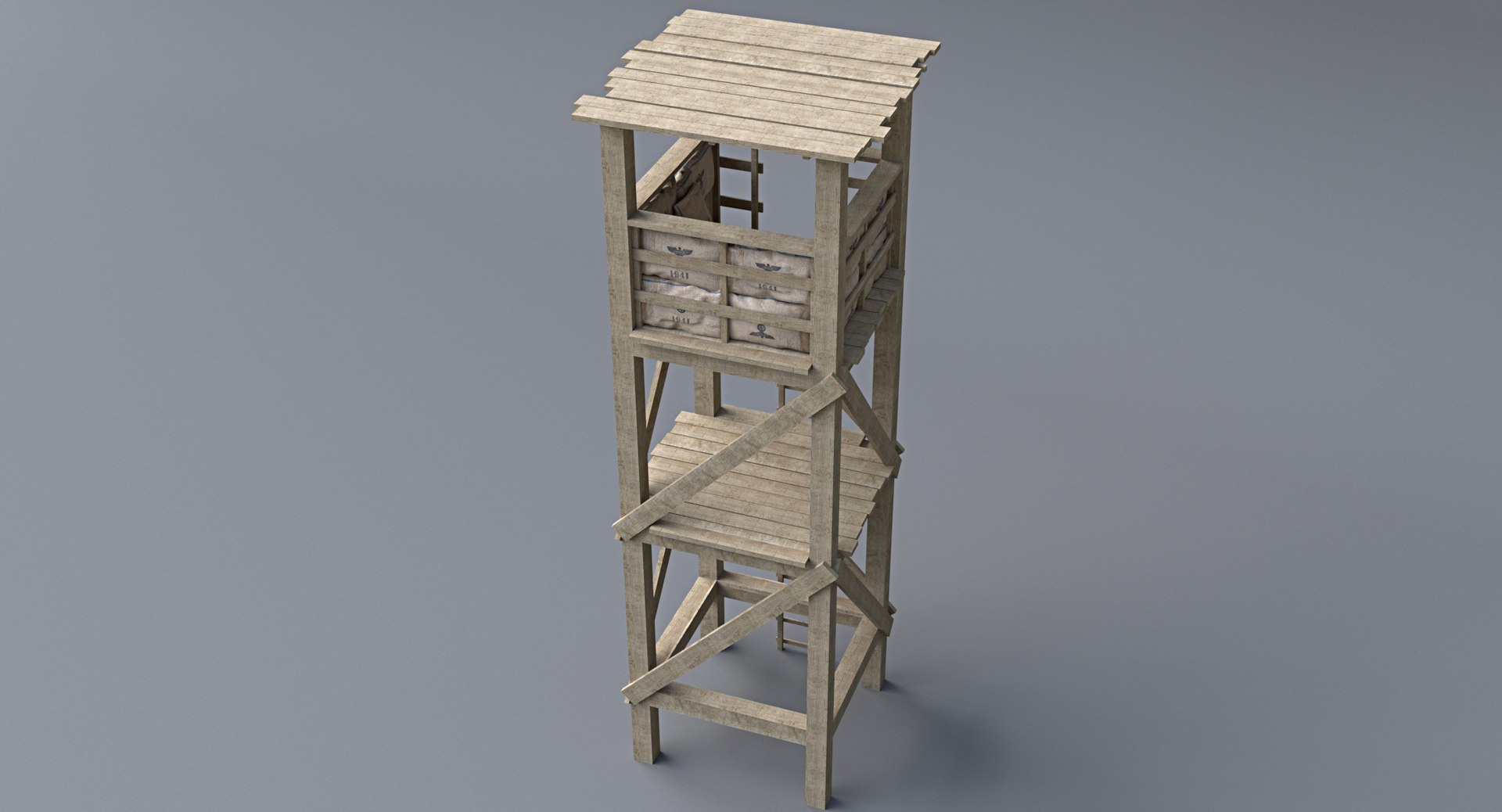 3D Model Guard Tower - TurboSquid 1255810
