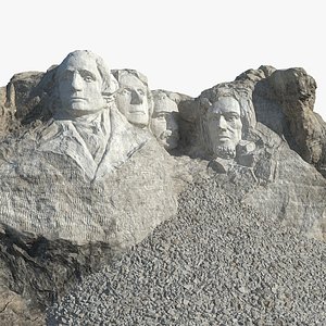 3D mount rushmore national memorial