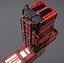 Modular Sci-Fi Ladders Red