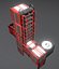 Modular Sci-Fi Ladders Red