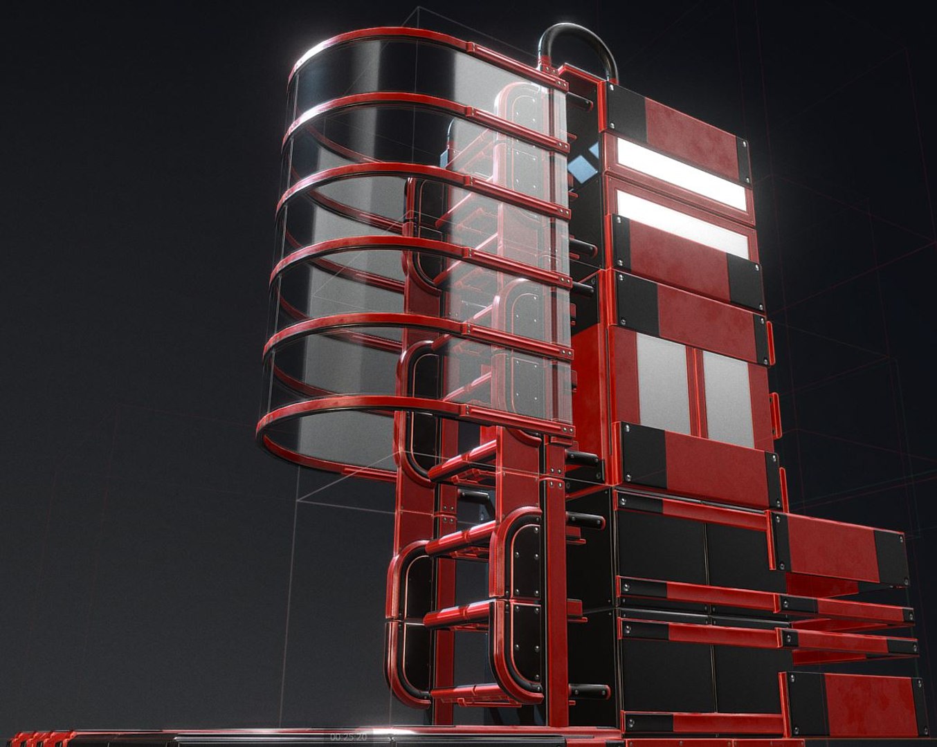 3D modular ladder red glass https://p.turbosquid.com/ts-thumb/fY/ecEmlp/eUIk5pRm/modularscifiladdersredversion17/jpg/1492333186/1920x1080/fit_q87/f11fd58a5ab6d6efaae8b2da23760c7fe556e3a5/modularscifiladdersredversion17.jpg