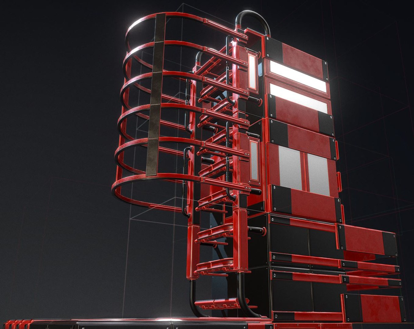 3D modular ladder red glass https://p.turbosquid.com/ts-thumb/fY/ecEmlp/kfHRbVtD/modularscifiladdersredversion19/jpg/1492333187/1920x1080/fit_q87/44b26267de045da6f3fa37dbd838c93a22317956/modularscifiladdersredversion19.jpg